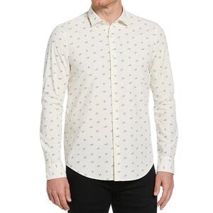 Men's Cream Patterned Shirt